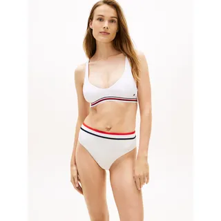 Bikini-Hose "CHEEKY HIGH WAIST", Damen, Gr. L (40), N-Gr, ecru, Obermaterial: 80% Nylon, 20% Elasthan, TOMMY HILFIGER SWIMWEAR, Badehosen Bikini-Hose