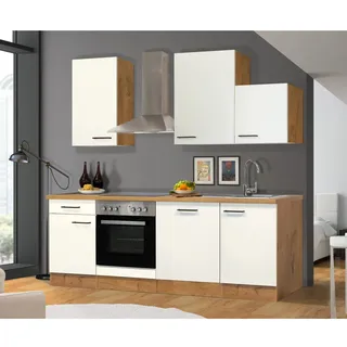 Flex-Well Küchenzeile Vintea 220 cm weiß