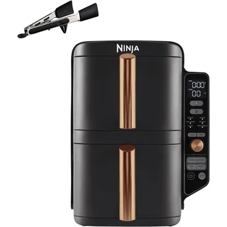 Ninja Double Stack Heißluftfritteuse SL400EUCP schwarz/kupfer