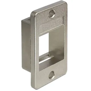 goobay Keystone Halterung zum Geräte- und Gehäuseeinbau, Server Zubehör, Silber