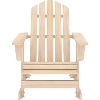vidaXL Adirondack-Schaukelstuhl Massivholz Tanne - Braun