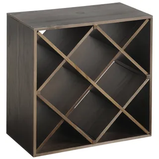 KESPER Weinflaschen-Regalsystem Regalsystem 50 x 25 x 50 cm Braun