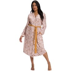 Ulla Popken Damen große Größen Übergrößen Plus Size Kimono, Blüten, offene Form, Schalkragen, Langarm vanille 42+ 808183210-42+