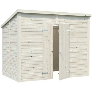 Leif Gerätehaus 273 x 170 cm Unbehandeltes Holz