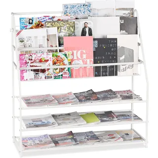 Relaxdays Zeitschriftenregal aus Metall