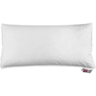 Homescapes Daunenkissen 40/80 cm, Gänsedaunen mit Baumwollbezug , Textil , Füllung: Daunen , Rechteckig , 40x80 cm , Oeko-Tex® Standard 100 , Heimtextilien, Kopfpolster & Bettdecken, Kopfkissen