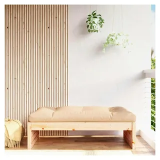 Gartenhocker 120x80 cm aus massivem Kiefernholz für Wohnzimmer, Terrasse, Garten, Balkon