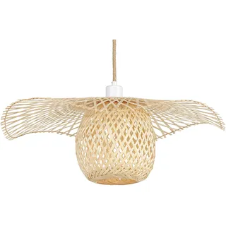 Beliani 1-flg. 30 cm rund Holz braun