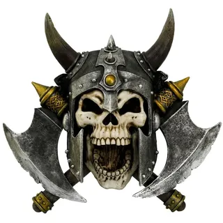 Nemesis Now 33cm Wall Plaque Valhalla's Vengeance Wandschild, 33 cm, Harz, grau, 37L x 33W cm