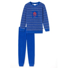 Schiesser Jungen Kinder Langer Schlafanzug-Organic Cotton Pyjamaset, Royal Ii, 140