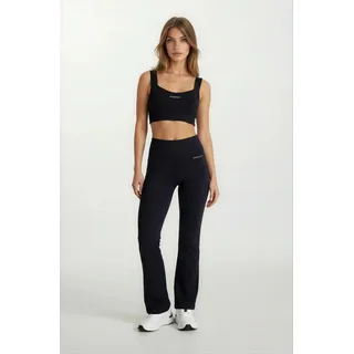 Leggings FREDDY "SUPERFIT Leggins High Waist", Damen, Gr. S (36), N-Gr, schwarz, Obermaterial: 85% Polyester, 15% Elasthan, figurbetont, Hosen Leggings, mit Flair