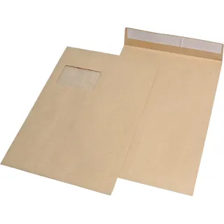 MAILmedia Eurokuvert, Versandtasche + Luftpolstertasche, Seitenfaltentaschen, haftklebend, DIN C4 100 x)