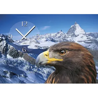 6114 Dixtime Designer Wanduhr, Wanduhren, Wohnraumuhr 70cm x 100cm