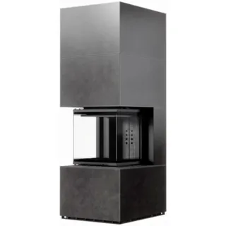 Kratki Kaminbausatz | NBC 500/500 | 8 kW | hoch | schwarzer Brennraum