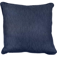 Fusion Sorbonne Kissen mit Füllung aus 100% Baumwolle, 100%, Navy, 43x43cm (17x17)