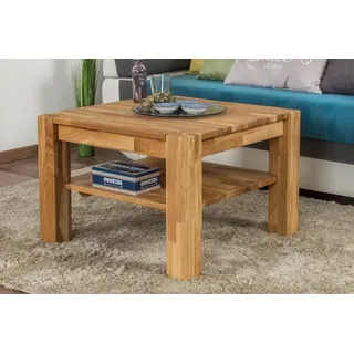 Couchtisch Wooden Nature 123 Eiche massiv - 45-65 - 65 cm (H - B - T)