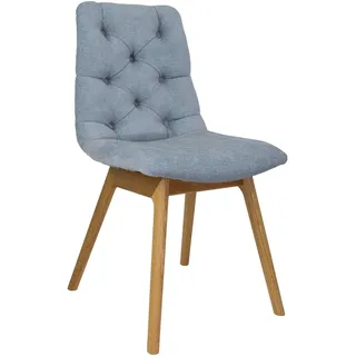 OTTO home 4-Fußstuhl Ramon Polyester blau 2er Set