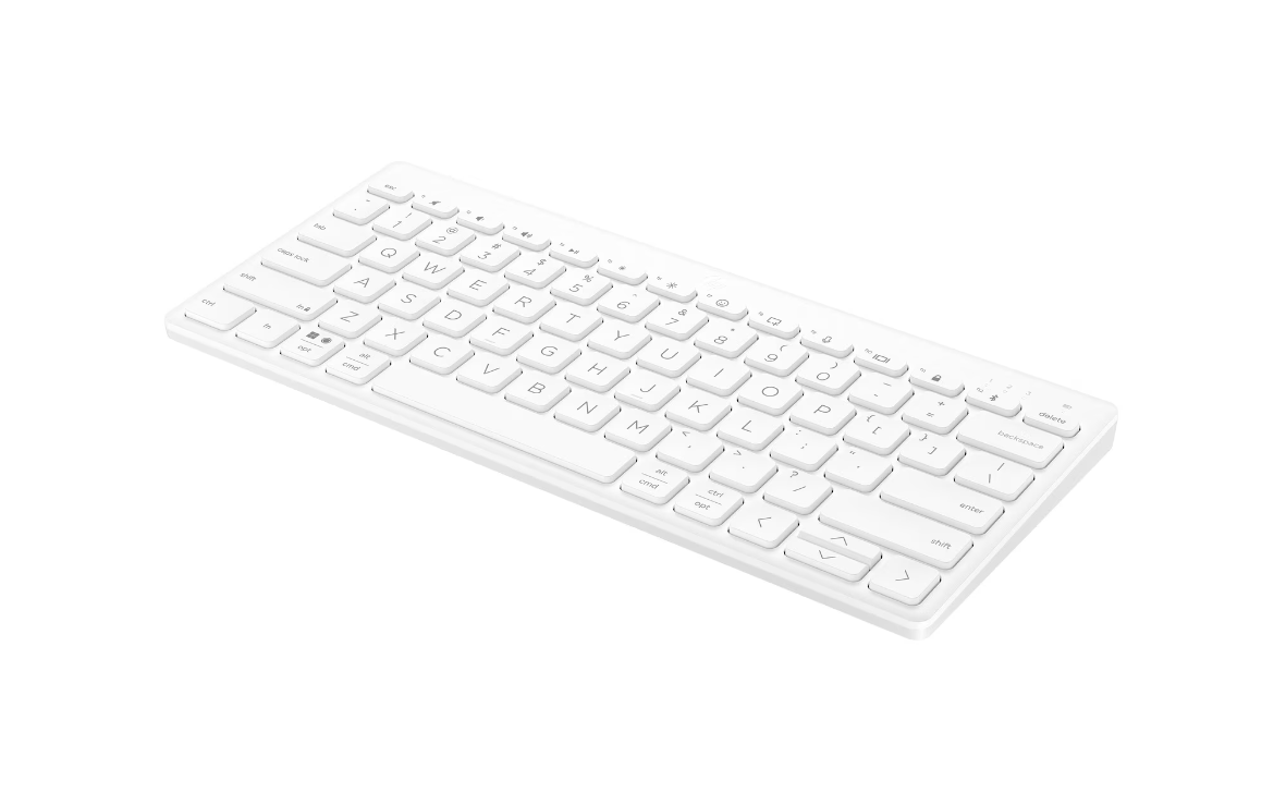 Bild von 350 Compact Multi-Device Keyboard weiß, Bluetooth, DE (692T0AA#ABD)