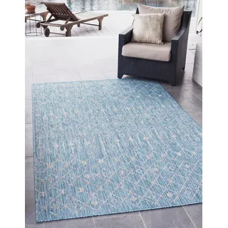 Myflair Möbel & Accessoires Teppich »Outdoor Crosses, LAGERRÄUMUNG", rechteckig 4 mm Höhe Flachgewebe, Rauten Muster, In- und Outdoor geeignet,