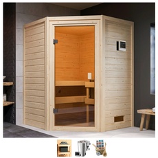 Bild von Sauna »Anni«, 3,6-kW-Bio-Plug & Play Ofen mit ext. Steuerung, beige