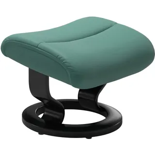 Fußhocker STRESSLESS "View", grün (aqua grün paloma), B:57cm H:40cm T:47cm, Leder BATICK: BATICK ist ein leicht korrigiertes, durchgefärbtes und genarbtes Möbelleder, bei dem die meisten Unebenheiten und Spuren in der Regel entfernt wurden.;Leder PALOMA: PALOMA ist ein durchgefärbtes Semianilin-Möbelleder mit natürlicher Narbung.;ROHLEDER Stoff Q2 FARON: Ein fester zuverlässiger Bouclé mit einem strukturierten Aussehen und einer komfortablen Oberfläche (100% Polyester im Flor, Grundgewebe: 50% Polyester,