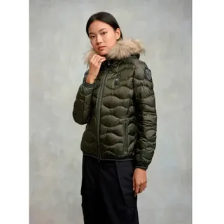 Blauer für Damen. 25WBLDC03096 Jacke mit Pelzbesatz Aldie grün (S), Lässig, Nylon