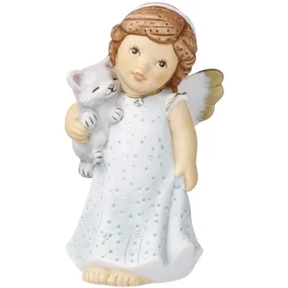 Goebel Nina & Marco Schutzengel Engel Kuschelzeit, aus Porzellan gefertigt, Höhe: 8,5cm, 11-749-29-1