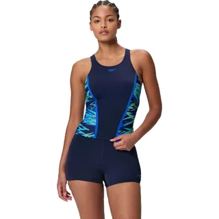 Speedo Hyperboom Tankini für Damen , Farbe:Blau, Größe:38 - Blau
