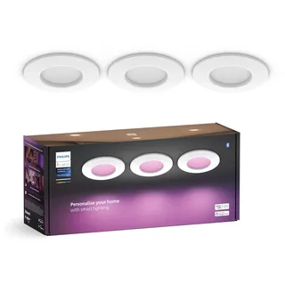 Philips Hue Slim Recessed Spot white 90mm 3er Pack