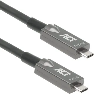 Act USB-C 3.2 Gen2 Active Optical Cable 7,5 m Schwarz/Grau