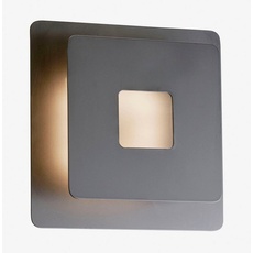 Bild LED-Wandleuchte Hennes, 18x18cm, schwarz