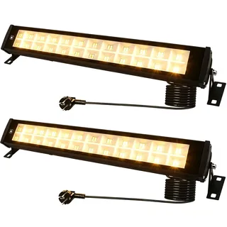 Indmird LED Strahler Außen 50W, 5000LM Led-Wallwasher Licht 3000K Warmweiß LED-Scheinwerfer IP66 Wasserdicht Außenstrahler LED-Flutlicht für Garten Innenhöfe Flur Türen Hotel (2 Stücke)