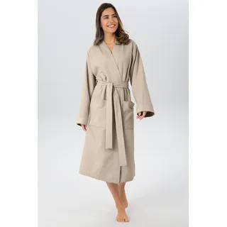 Unisex-Bademantel OTTO HOME "Vanessa, ideal für Sauna & Spa, Hotelbademantel, Morgenmantel" Gr. XXL, beige (creme), XXL, Baumwolle, Hausmäntel, Unisex-Bademantel, Taschen, Damen & Herren, Waffelpiqué, sehr leichte Qualität, S-3XL, Topseller