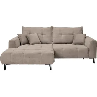 CARRYHOME Ecksofa Taupe, - 250x185 cm,