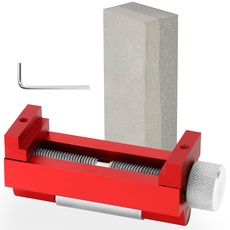 Belle Vous Schleifhilfe Stechbeitel Honführung & Wetzstein für Messer - Passend für Meißel bis zu 6,8 cm - Wetzstein Schleifwinkelführung zum Stemmeisen, Hobelklingen, Messer & Stechbeitel Schärfen