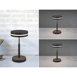 2-er Set kleine moderne Nachttischlampen für Fensterbank Schlafzimmer, Anthrazit