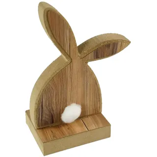 Holz Deko Osterhase in MDF 14cm