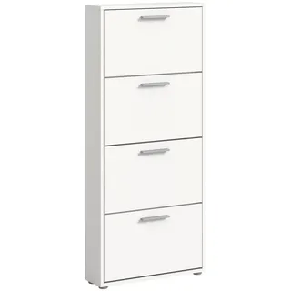 HBZ Sam Schuhkipper 59 x 136 x 17 cm weiß / weiß matt