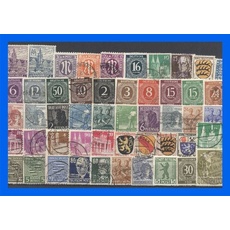 50 verschiedene Briefmarken Deutschland unter Alliierter Bestetzung