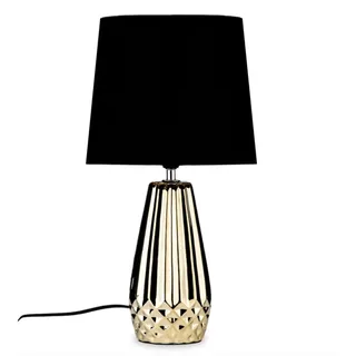 Tischlampe Tischleuchte Design Nachttischlampe Wohnzimmerlampe Leuchte Lampe - Schwarz, Weiß, dunkelgrün, Gold, Silber