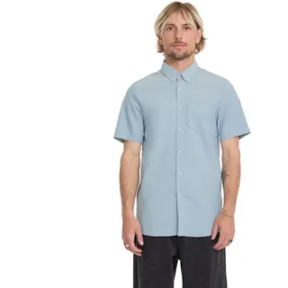 Volcom Everett Oxford Kurzarmhemd - Wrecked Indigo - M