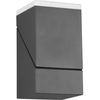 Trio LED Außen Wandleuchte Aluminium Druckguss 9x16 cm inkl. 7 Watt LED anthrazit