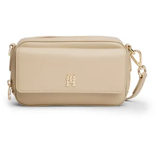 Tommy Hilfiger Mini Bag »TH ICON CAMERA BAG«, Damen Umhängetasche, Schultertasche mit TH-Logoemblem, beige