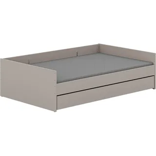 yuny by paidi Kinderbett BROTHER STU 90 x 190 cm Holz grau taupe