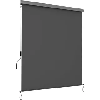 Songmics Senkrechtmarkise 250 x 160 cm grau Polyester