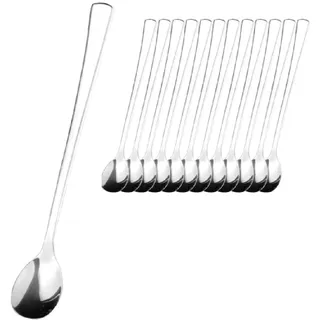 Esmeyer Limo-/Longdrinklöffel 12 St. Edelstahl 18/10 20 cm Silber