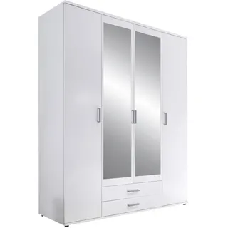 Pol-Power Drehtürenschrank Karl 159 x 196 x 54 cm Weiß