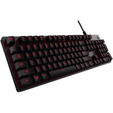 Logitech G413 Mechanische Gaming-Tastatur, Taktile Romer-G Switches, Gebürstetes Aluminiumgehäuse, Programmierbare F-Tasten, USB-Durchschleife, Spanisches QWERTY-Layout - Carbon/Schwarz