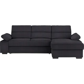 Cantus Ecksofa , Anthrazit , Textil , Uni , Ottomane rechts, L-Form , 258x166 cm , Typenauswahl, Stoffauswahl, seitenverkehrt erhältlich, Hocker erhältlich , Wohnzimmer, Sofas & Couches, Wohnlandschaften, Ecksofas