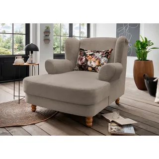 Home Affaire Loveseat Tassilo Polyester 121 x 107 x 147 cm Braun
